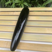 Prix de gros : Pointe de pierre précieuse naturelle de guérison en obsidienne noire, Dildos géants, Baguette de massage en cristal, Bâton lisse en pierre pour femmes