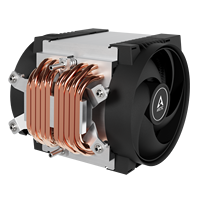 ARCTIC Freezer 4U-SP5-Refroidisseur de processeur de serveur pour AMD SP5 - 4U & UP AMD-EPYC-Connecteur PWM 4 broches-10 caloducs-LGA6096