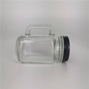 Bocaux en verre Mason <span class=keywords><strong>avec</strong></span> poignées 2022, 50 ml, 120 ml, 250 ml, bocaux en verre Mason, bocaux à boire en verre Mason <span class=keywords><strong>avec</strong></span> couvercle et poignée - Product Image 3