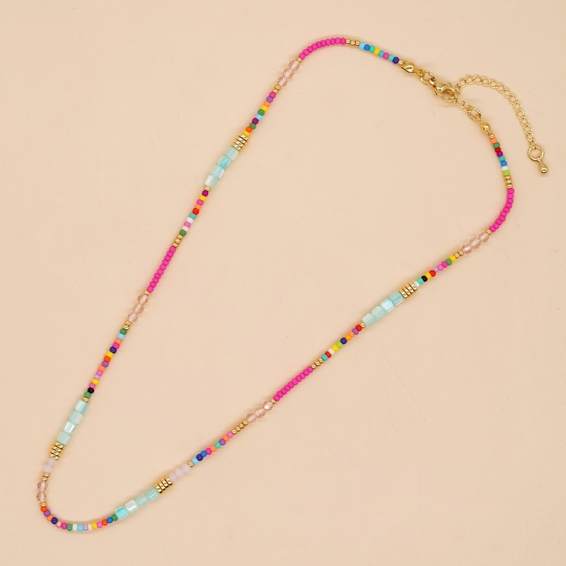 Go2boho Trendy Crystal Rhinestone Beaded Necklace