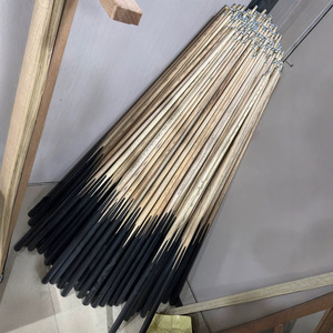 One Piece Maple Wood Snooker Cue With Ebony Butt Sleeve Durable Wooden Shaft For Snooker - Product Image 2