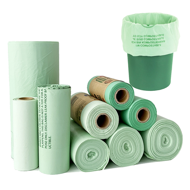 100% Compostable Garbage Bag Biodegradable Scrap Garbage Table Kitchen Food Waste Bag Heavy Bag
