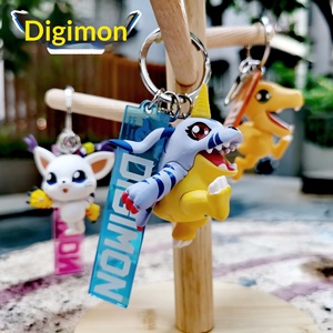 Llavero Metálico 3D Original de <span class=keywords><strong>Digimon</strong></span> con <span class=keywords><strong>Agumon</strong></span> y Gabumon, Accesorio con Temática de Anime, Adorno Coleccionable de Moda de China - Product Image 3