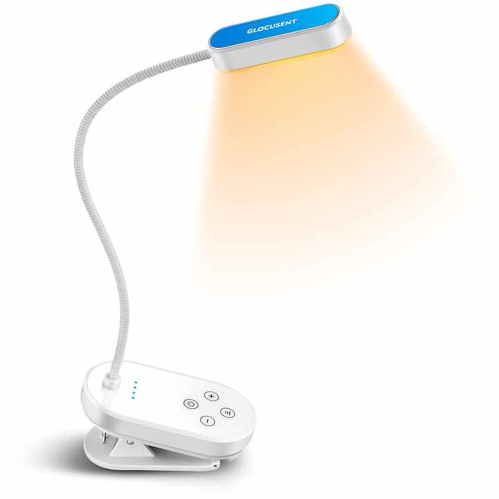 Mini Book Light Clip Usb Rechargeable Flexible Amber Eye Care Led Reading Book Lights