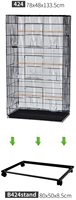 Achat en gros de grande cage à oiseaux en fil métallique noir, cages de reproduction pour canaris, grandes cages en métal pour perroquets, grandes cages pour oiseaux