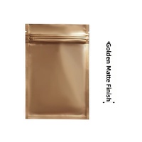 Sac d'emballage Lvyinyin Modèle 1 en aluminium givré, mini pochette plate réutilisable avec fermeture éclair, pour bijoux et cadeaux, idéal pour boîte surprise.