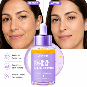 Suero Reafirmante de Doble Acción ODM, Suaviza las Arrugas, Mejora la Textura de la Piel, Hidratante, Alivia el Enrojecimiento, Para Todo Tipo de Piel, Suero con NAD+ y Retinol - Product Image 3