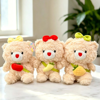 Jouets en peluche Crane Machine en tissu peluche à poils courts, assortiment de couleurs vives, 7-8 pouces, direct usine, pour le dropshipping