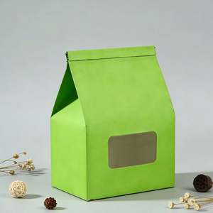 Bolsa de Papel Kraft con Fondo Plano y Cierre de Cremallera, Impresa Personalizada, para Envasado de Alimentos, con Ventana - Product Image 6