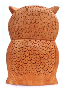 Handcrafted Wooden <b>Owl</b> Sculpture Rustic <b>Carved</b> Home Decor Indoor Tabletop Ornament Living Room Art Piece 100% Handmade - Product Image 6