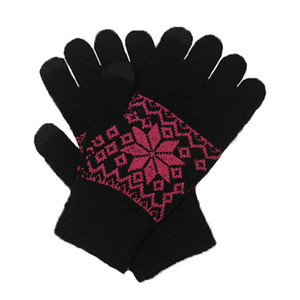 Adulte Acrylique Neige Jacquard Écran <span class=keywords><strong>Tactile</strong></span> Magique Gants En Gros Gants Peut Jouer Au Téléphone - Product Image 5