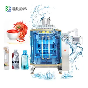 Automatic Multi Lane Sachet Liquid Apple Vinegar Paste Sauce Shampoo Ice Pop Fruit Jelly Stick Filling Packing Machine