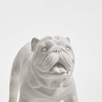 Mannequin de bouledogue anglais imprimé en 3D 3D-G10 pour la décoration de vitrine de magasin de vêtements et harnais pour animaux de compagnie