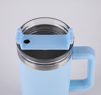 GC Cup 40oz Bouteille d'eau en acier inoxydable Tasses à sublimation avec poignée Logo personnalisé Tumbler Design pour boissons chaudes et froides