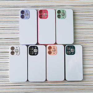 Fundas de teléfono de sublimación de TPU 2D a prueba de golpes personalizadas al por mayor de fábrica para iPhone 12 13 Pro Max fundas de sublimación en blanco coloridas - Product Image 1