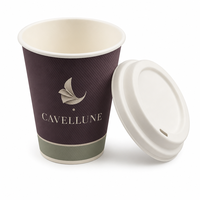 Gobelets isothermes recyclables à double paroi pour boissons, vente en gros, emballage en papier pour café et thé, pour cafés, vente à emporter, vente au détail