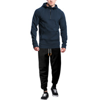 Ensemble de survêtement décontracté OED OMD pour l'hiver, style streetwear, en molleton personnalisé avec fermeture éclair et capuche, confortable pour le jogging quotidien
