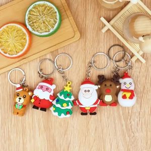 I-0123 usine directe en gros créatif mignon enfants cadeaux personnalisé 3d dessin animé porte-clés en caoutchouc - Product Image 1