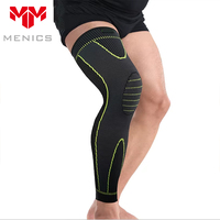 Rodilleras Largas Tejidas de Nailon Cálido Menics OEM/ODM para Protección en Deportes, Ciclismo, Running y Fitness con Correas de Soporte Flexibles