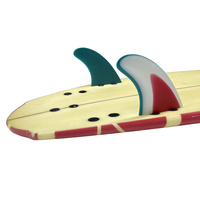 Aileron de planche de surf UPSURF Double Tabs en fibre de verre MR Twin Fin/Tri Fin