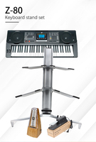 Top Picks for You Z-80 Adjustable & Folding Two Tier Keyboard Piano Stand for Keyboard Music Instruments for Stores