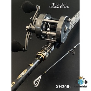 Ensemble de leurres Little Yellow Duck Thunder Rod avec moulinet <span class=keywords><strong>à</strong></span> tambour métallique, <span class=keywords><strong>canne</strong></span> <span class=keywords><strong>à</strong></span> <span class=keywords><strong>pêche</strong></span> en carbone ultra-légère XH pour la <span class=keywords><strong>pêche</strong></span> au snakehead - Product Image 1