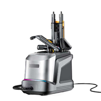 Nettoyeur Vapeur Haute Température Portable Multifonction 2200W avec Têtes de Brosse Électriques pour Voitures, Maisons et Hôtels