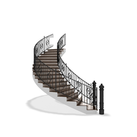 Balustrade intérieure en fer forgé 2025, avec escalier flottant incurvé, escalier en colimaçon en acier inoxydable, application pour terrasse