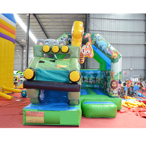 บ้านลมเป่าลมรูปสัตว์ป่าพร้อมสไลเดอร์สำหรับเด็ก - Product Image 5