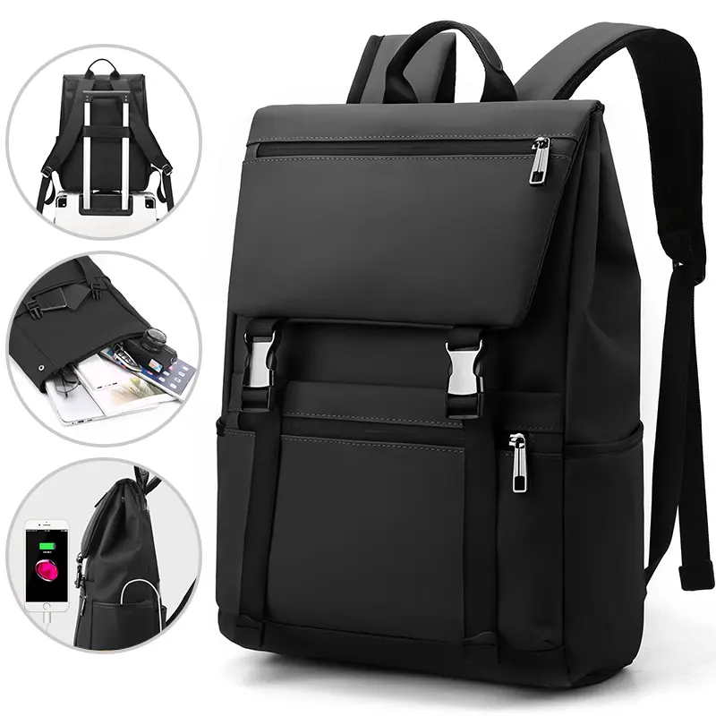 2023 özel logo en kaliteli sırt çantası su geçirmez kaplamalı oxford kumaş USB sırt çantası sırt çantası laptop sırt çantası mochila