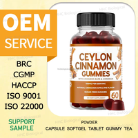Complément de cannelle de Ceylan en gommes pour adultes, santé cardiaque, cérébrale et articulaire, stimulation du métabolisme, sans sucre, qualité alimentaire