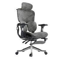 Chaise d'ordinateur réglable en plastique avec dossier ergonomique pour le bureau à domicile et les jeux, confortable pour une utilisation prolongée