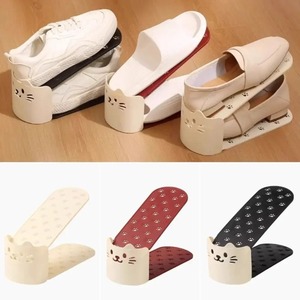 New Adjustable Shoe <b>Rack</b> Solid Color Double Layer Shoe Organizer Durable Space Saving Shoes Stand Closet Organization - Product Image 1