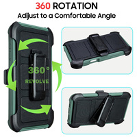 Étui robuste anti-chute 360° pour 16 Plus, matériau TPU+PC, protection intégrale résistante aux chocs, coque de protection robuste