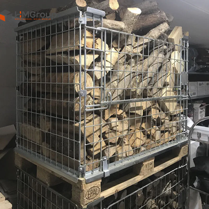 כלוב אחסון מתקפל ממתכת מגולוונת להובלה במחסן - Product Image 4