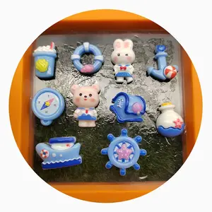 New Miniature Fairy Garden Figurines Accessories Mini Sailboat Anchor Dial Life Buoy Rabbit Bear Ocean Seaside Theme Crafts