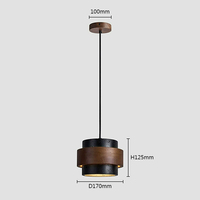 Wabi Sabi Petites lampes suspendues haut de gamme Nordic Minimalist Black Stone LED Lighting pour Home Restaurant Bar AC 85-265V