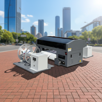 Impresora UV Comercial Todo en Uno de Rollo a Rollo para Etiquetas, Impresión de Alta Eficiencia de Códigos de Barras, Códigos QR y Texto Fino con Sistema Automático de Tinta Blanca