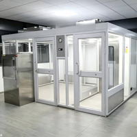 Cuarto Limpio Modular con Ducha de Aire de Tamaño Personalizado, con HVAC, Instalación Rápida para Laboratorio o Taller