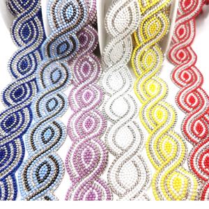 S269 nhà máy thời trang trang trí sửa chữa nóng Rhinestone Dải sắt trên Rhinestone hạt cắt tỉa cho túi quần áo - Product Image 1