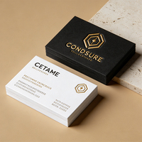 Cartes de visite professionnelles en papier perlé personnalisées en gros, impression de logo en relief, 350 g/m², OEM en vrac, cartes de visite de bureau