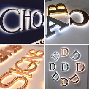 Conception personnalisée Intérieur et extérieur Affichage du nom de marque Lumière LED Logo électrique Affaires Lettres rétroéclairées en métal Signalisation - Product Image 2
