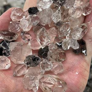 <strong>Rock</strong> Crystal High <strong>Quartz</strong> Double Terminated Natural Shaped Lucky Stone Raw Herkimer Diamond for Necklace Pendant Rings DIY - Product Image 4