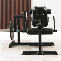 Appareil de musculation commercial multifonctionnel assis pour curls et extensions des jambes, et presse à jambes à charge libre