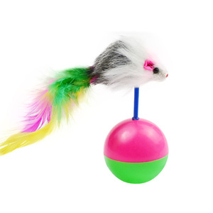Venta al por mayor de pequeñas cantidades de juguetes coloridos de plumas para ratones y gatos, incluyendo ratones masticables y resistentes a los arañazos. - Product Image 5