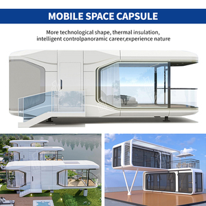 Casa contenedor amueblada, cápsula espacial de lujo prefabricada para acampar, viajar, casa de cápsula espacial de trabajo - Product Image 4