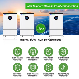 Forenpower - Batería de Litio Ion LiFePO4 de 5KWH para Almacenamiento de Energía Doméstica, 51.2V 100Ah, con una Vida Útil de Más de 6000 Ciclos - Product Image 4