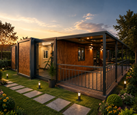 Maison conteneur extensible de 40 pieds, entièrement isolée, maison préfabriquée moderne modulaire, villa mobile pour la vie à distance