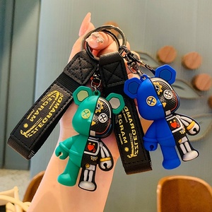 Bán Buôn Người Đàn Ông Phụ Nữ Cậu Bé Cô Gái Mát Mẻ Nửa Cơ Khí Cơ Thể Đứng Gấu Keychain Món Quà Giáng Sinh Động Vật Mặt Dây Chuyền Kim Loại Vòng Chìa Khóa - Product Image 1