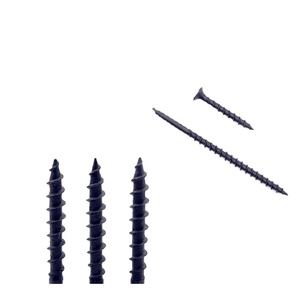 Vis à cloison sèche à tête trompette, filetage grossier, en acier, finition phosphatée noire, C1022A - Product Image 4